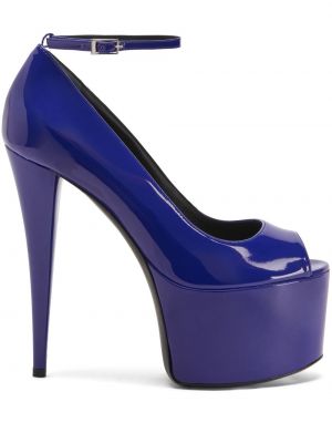Полуотворени обувки Giuseppe Zanotti синьо