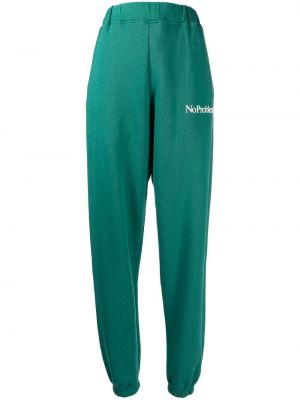 Спортни панталони с принт Aries зелено