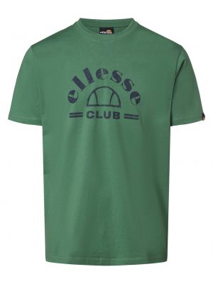 Koszulka bawełniana Ellesse zielona