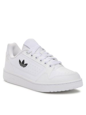 Scarpe piatte Adidas bianco