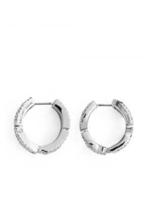 Kolczyki z kryształkami Marc Jacobs srebrne