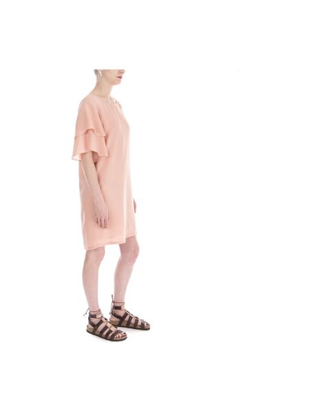 Mini vestido con volantes Minimum rosa