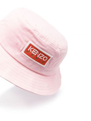 Bavlněný klobouk Kenzo růžový