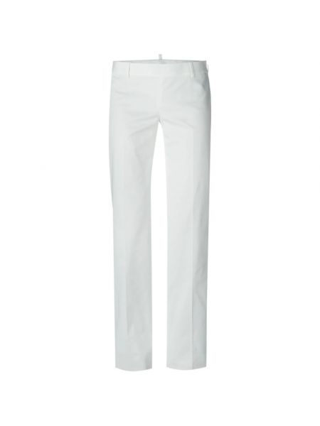 Proste spodnie Dsquared2 białe