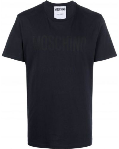 Camiseta con estampado Moschino azul