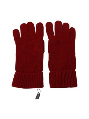 Czerwone rękawiczki Dolce And Gabbana