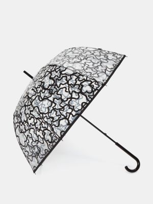 Paraguas con estampado transparente Tous