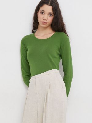 Sweter bawełniany United Colors Of Benetton zielony