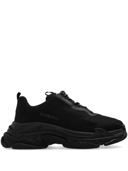 Sneakers chunky Balenciaga Triple S μαύρο