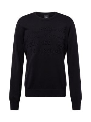 Пуловер Armani Exchange черно