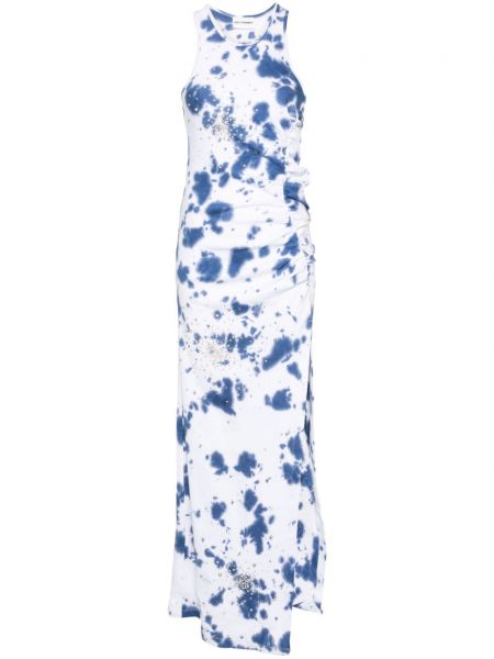 Sukienka długa z nadrukiem w abstrakcyjne wzory Des Phemmes