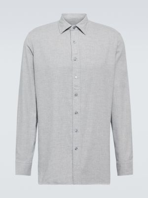 Bavlnená košeľa Lardini sivá