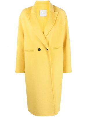 Gyapjú kabát Ermanno Firenze sárga