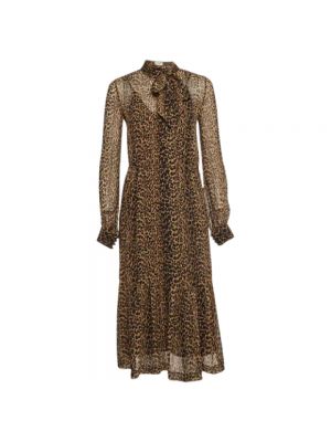 Sukienka Yves Saint Laurent Vintage brązowa