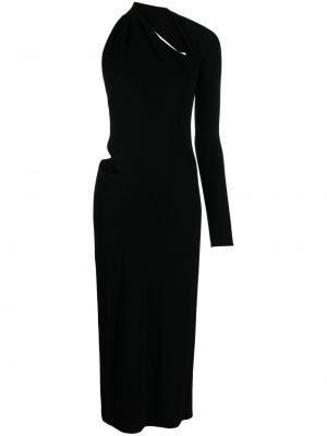 Černé midi šaty Versace