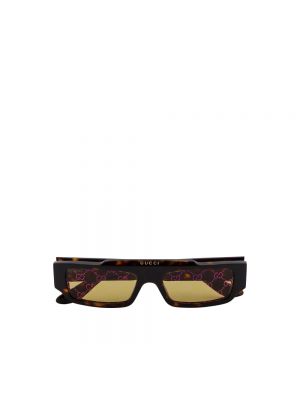 Okulary przeciwsłoneczne Gucci brązowe