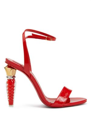 Кожаные сандалии Christian Louboutin красные