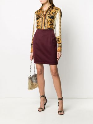 Mini sukně Versace Pre-owned červené