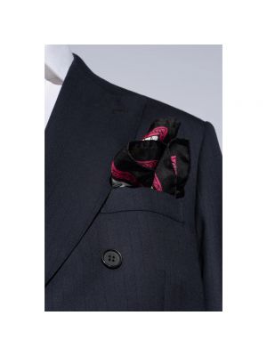 Bufanda de seda con bolsillos Moschino negro