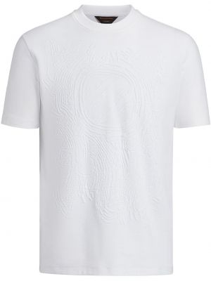 Camiseta de terciopelo‏‏‎ Ermenegildo Zegna blanco