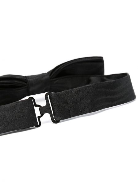 Hedvábná kravata s mašlí Fursac černá