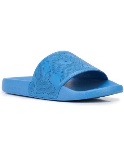Sandalias con estampado Burberry azul