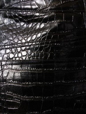 Pantalones de cuero de cuero sintético The Frankie Shop negro