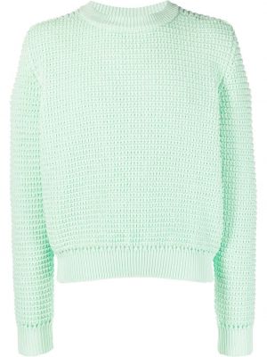 Памучен пуловер A Better Mistake зелено