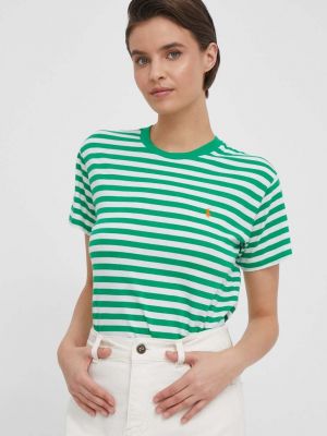 Bombažna polo majica Polo Ralph Lauren zelena