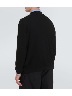 Jersey de algodón de tela jersey Comme Des Garçons Homme negro