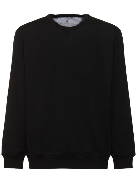 Crewneck sweatshirt Brunello Cucinelli svart