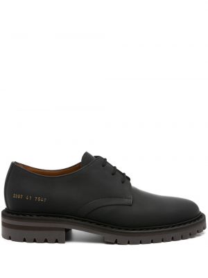 Pantofi derby din piele cu imagine Common Projects negru