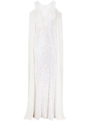 Flitrované večerné šaty Jenny Packham biela