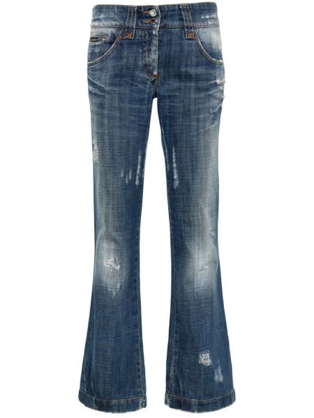 Low waist bootcut jeans ausgestellt Dolce & Gabbana Pre-owned blau