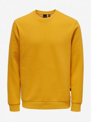 Sweter Only & Sons, żółty