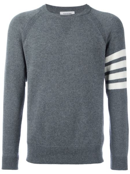 Кашмирен пуловер Thom Browne сиво