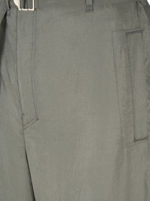 Pantaloni di seta Lemaire grigio