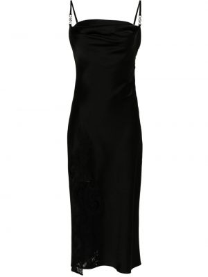 Σατέν μίντι φόρεμα με δαντέλα Versace
