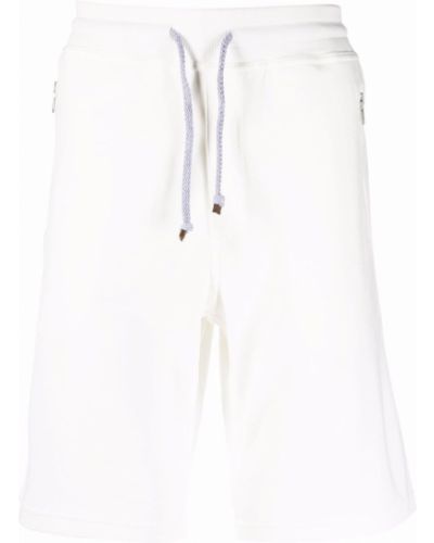 Pantaloncini sportivi Brunello Cucinelli bianco