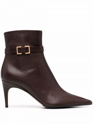 Ankle boots Sergio Rossi brązowe