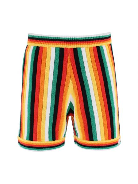 Gestreifte nylon shorts aus baumwoll Casablanca