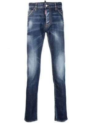 Hoikka slim fit-farkut Dsquared2 sininen