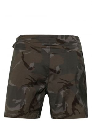 Shorts à imprimé camouflage Tom Ford vert