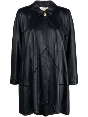 Kožený kabát s výšivkou A.n.g.e.l.o. Vintage Cult
