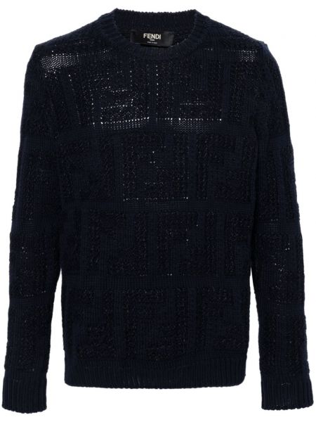 Chunky pulover Fendi modra
