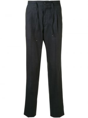 Pantalones rectos con cordones Corneliani gris