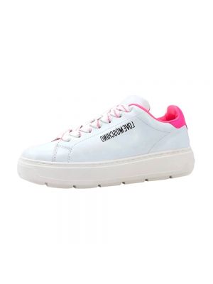 Sneakersy Love Moschino białe