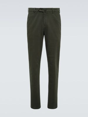 Pantalon chino en coton Loro Piana vert