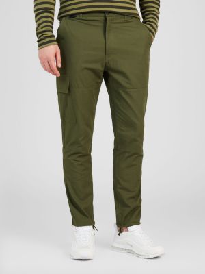 Pantaloni cargo cu buzunare Melawear verde
