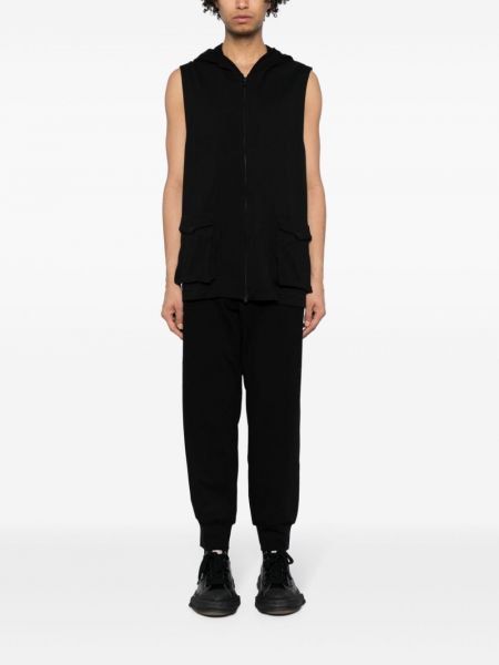 Bavlněné sportovní kalhoty Yohji Yamamoto černé